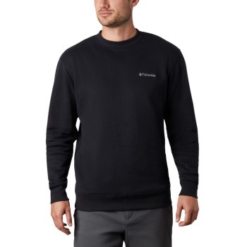 Columbia Muške Majice S Kapuljačom - Hart Mountain II Crew Fleece Crne | PZCD-24308